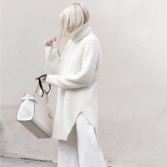 HOPE Stockholm Viral Orange Oversized Cotton Grand Sweater - Medium / Large (40) - Picture 6 of 10